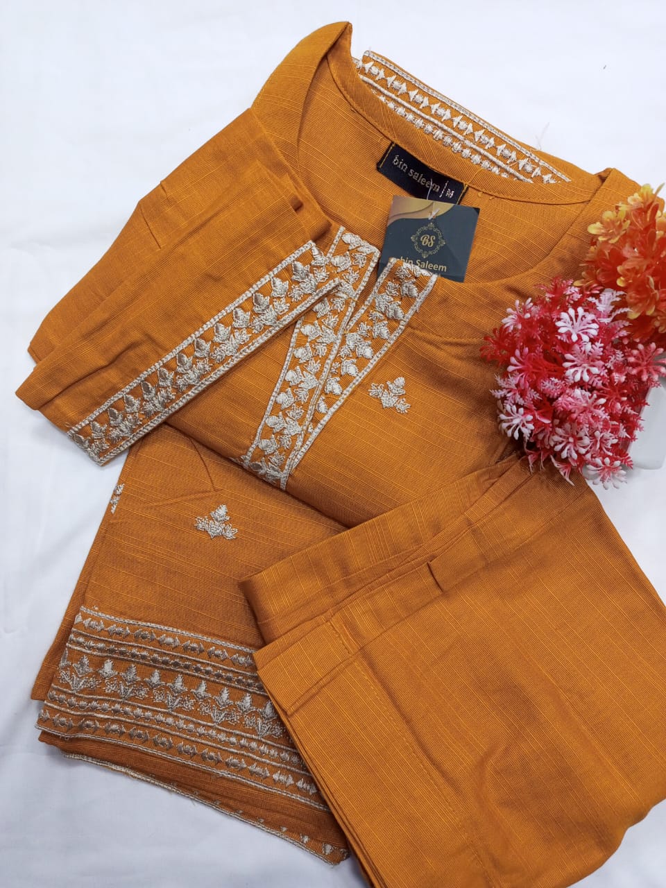2PCS EMBROIDED KHADDAR